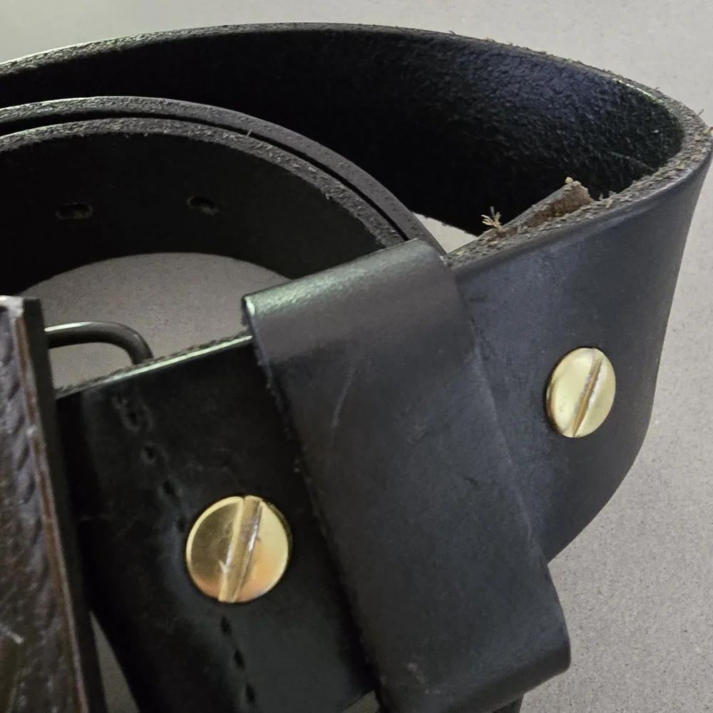 Hercules Powder Company Vintage 1976 Leather Belt 42